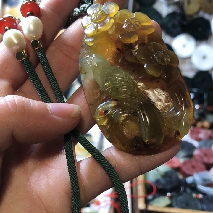 岫玉岫玉挂件未镶嵌