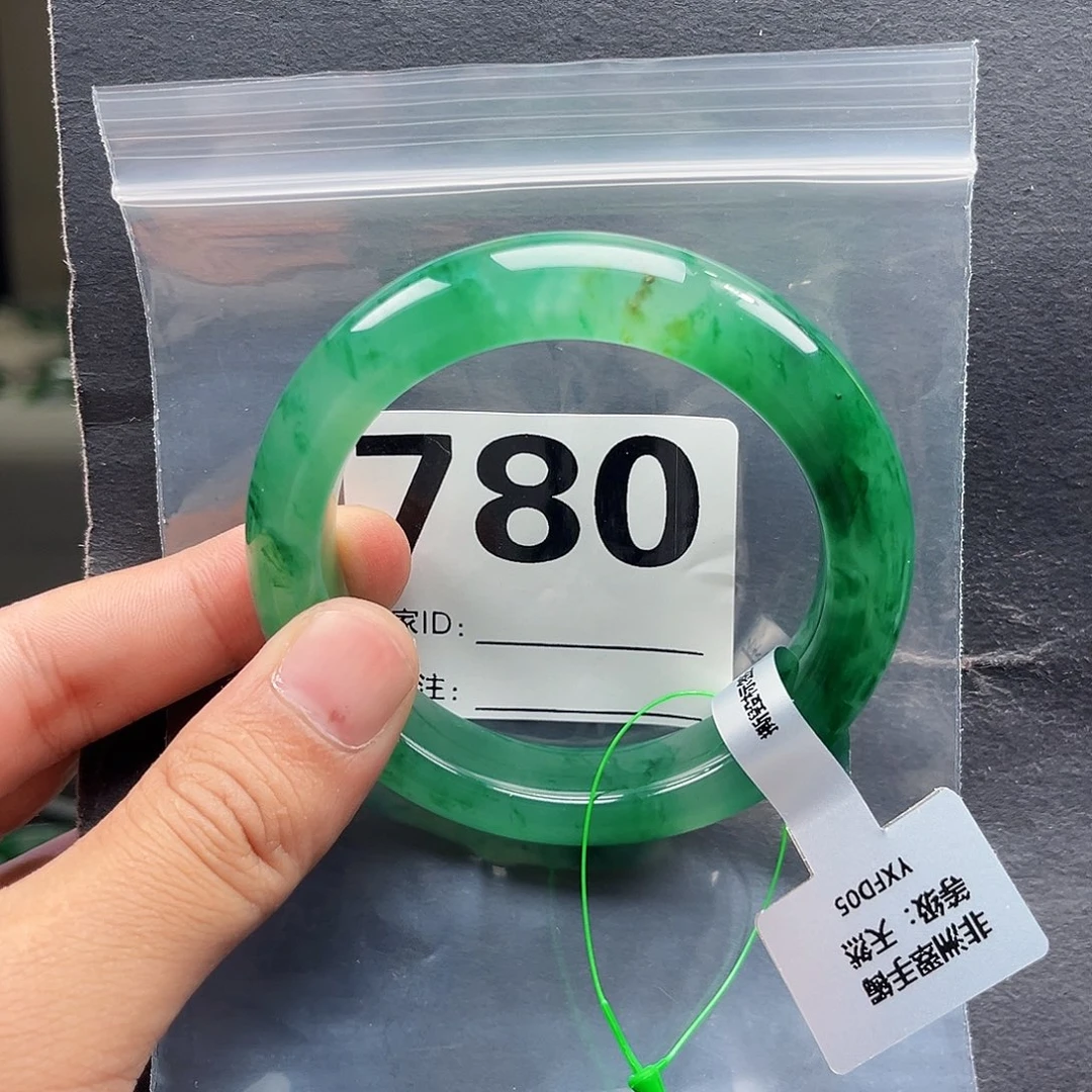 未镶嵌手镯石英质玉（非洲翠）780圈口5758