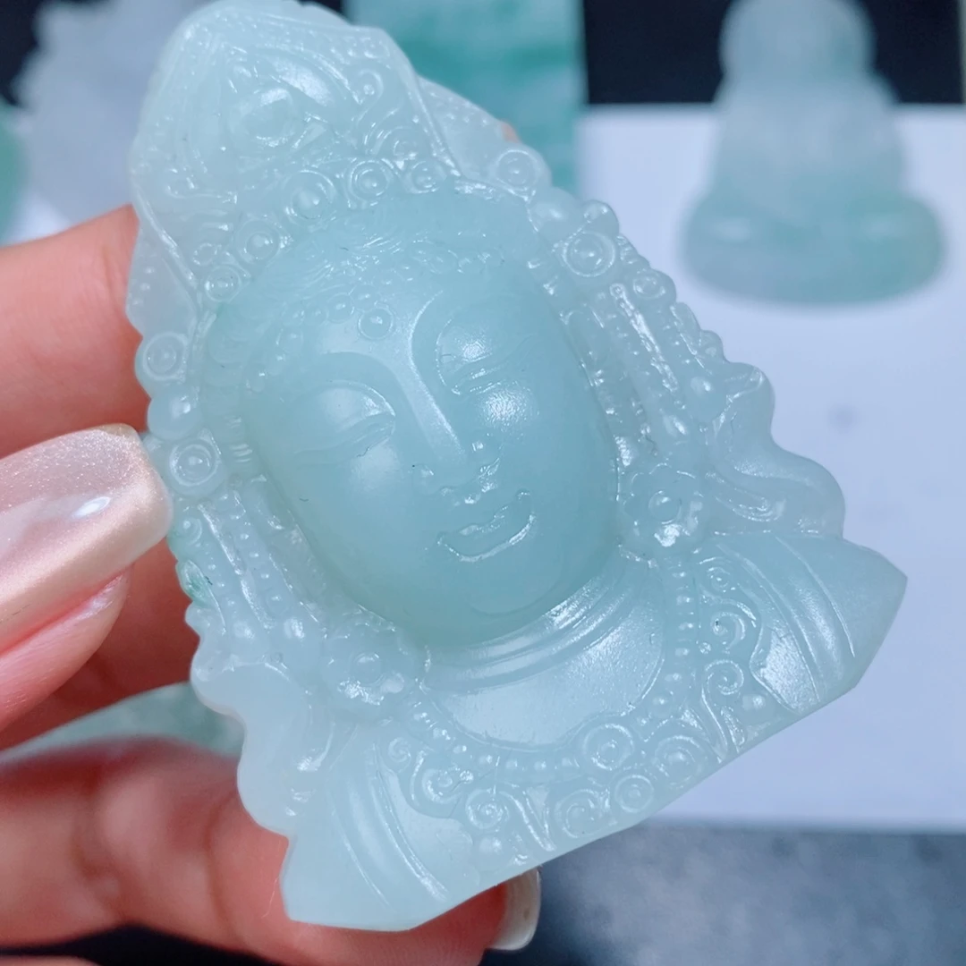 海***高未镶嵌吊坠定制翡翠