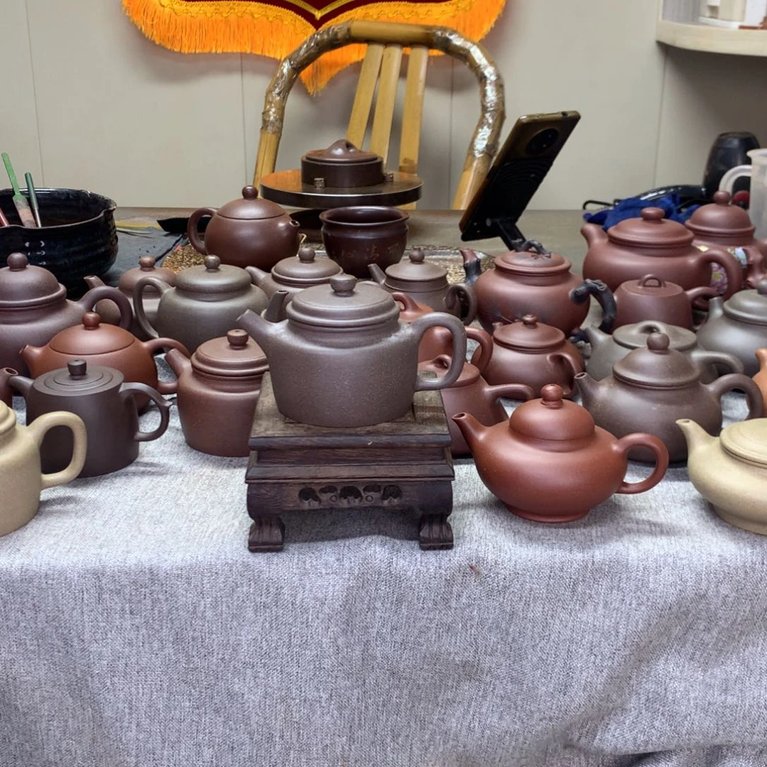 紫泥茶壶卡***东半手工制作200 C