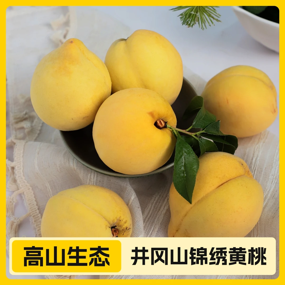 【顺丰包邮】井冈山高山有机锦绣黄桃新鲜应季香甜多汁现摘现发礼盒