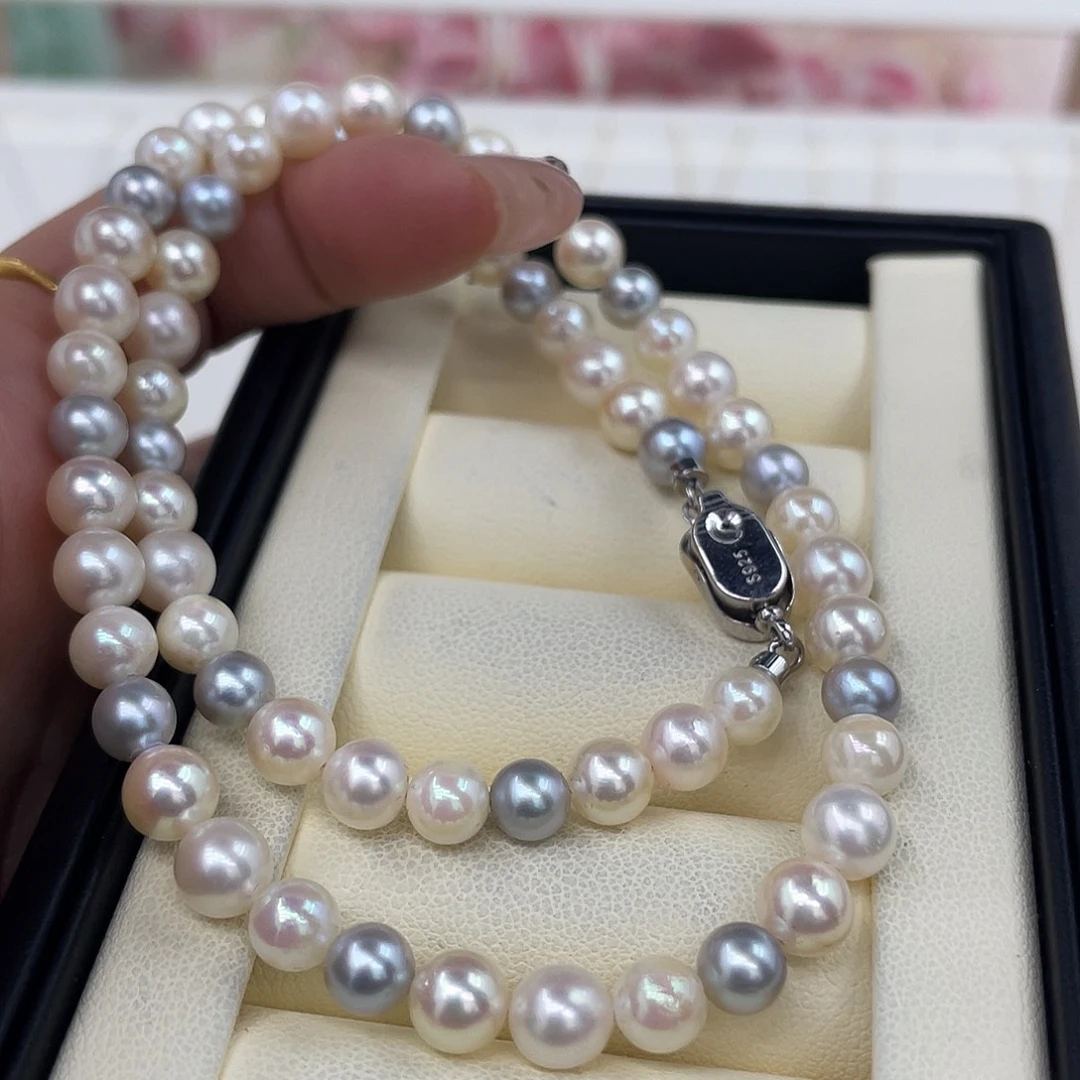 颈饰银S925镶嵌海水珍珠