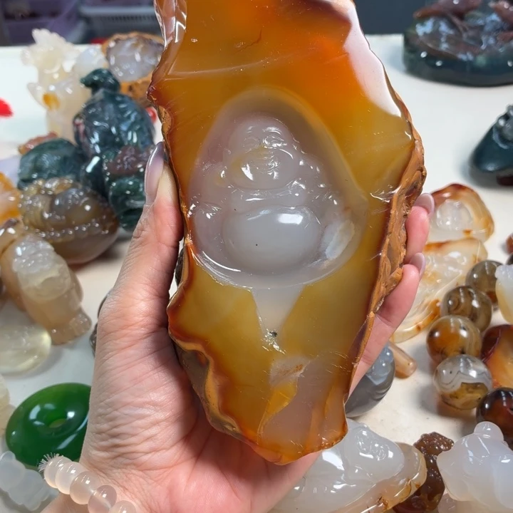 玛瑙/玉髓未镶嵌吊坠(不含链)