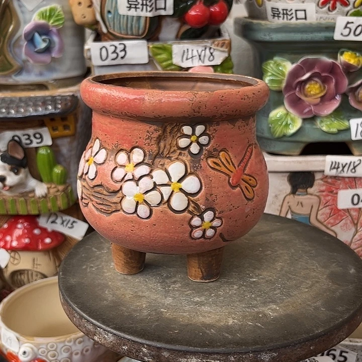 粗陶材质多肉花盆