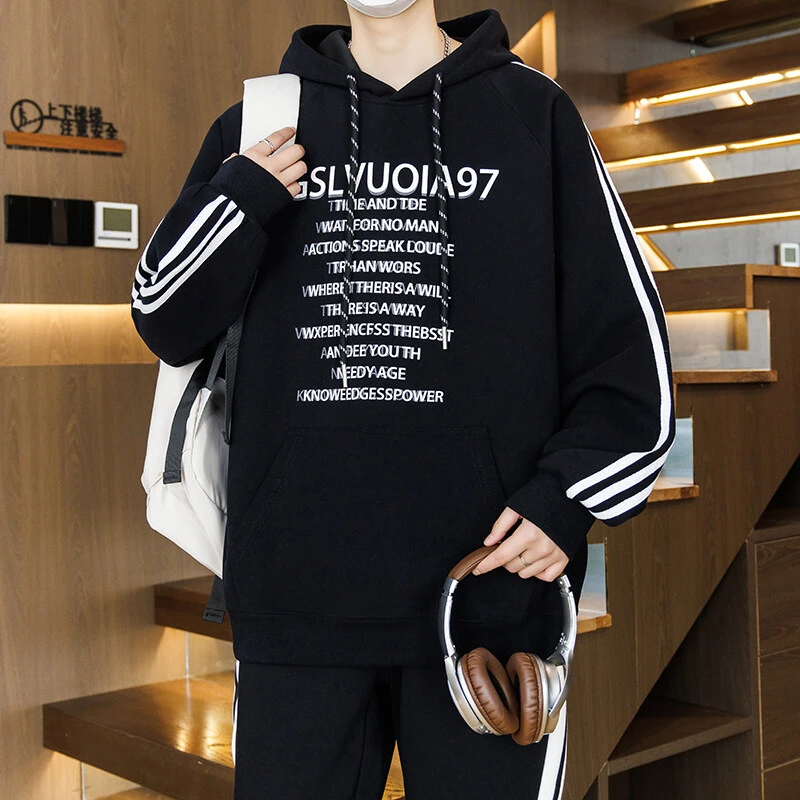 春秋季青少年卫衣男孩13初高中学生14潮流帅气15岁大童套头上衣服