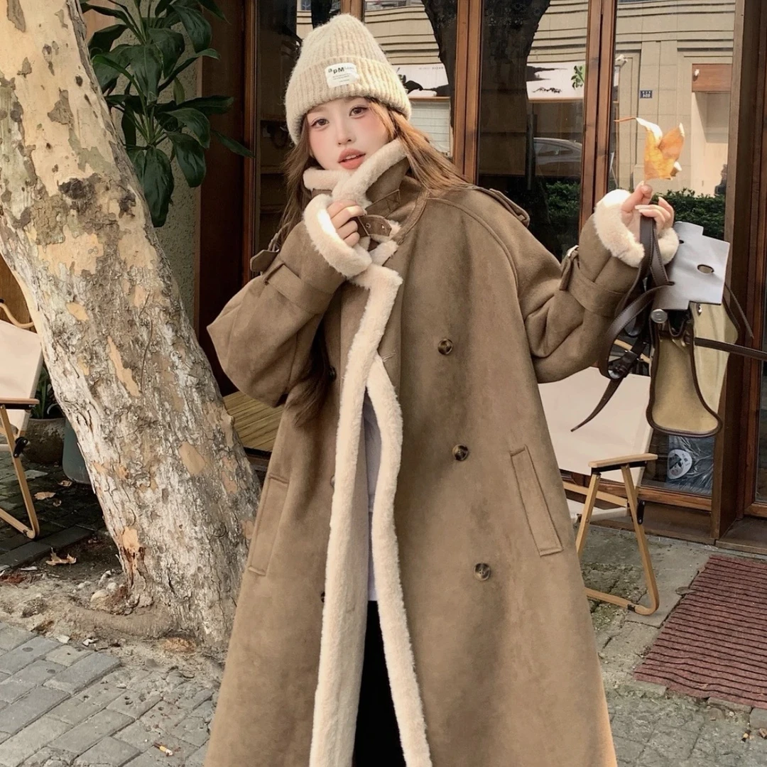 新【DGG STUDIO】2024秋冬新款设计师毛毛立领外套时尚百搭24013