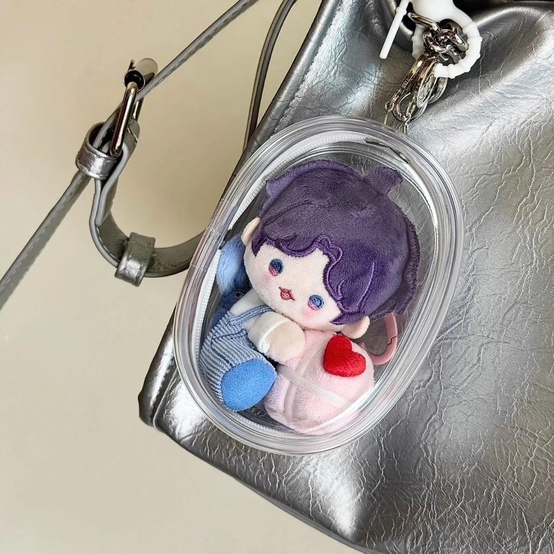 恋与深空10cm棉花娃娃收纳包透明防尘遛娃包外出展示包高透痛包