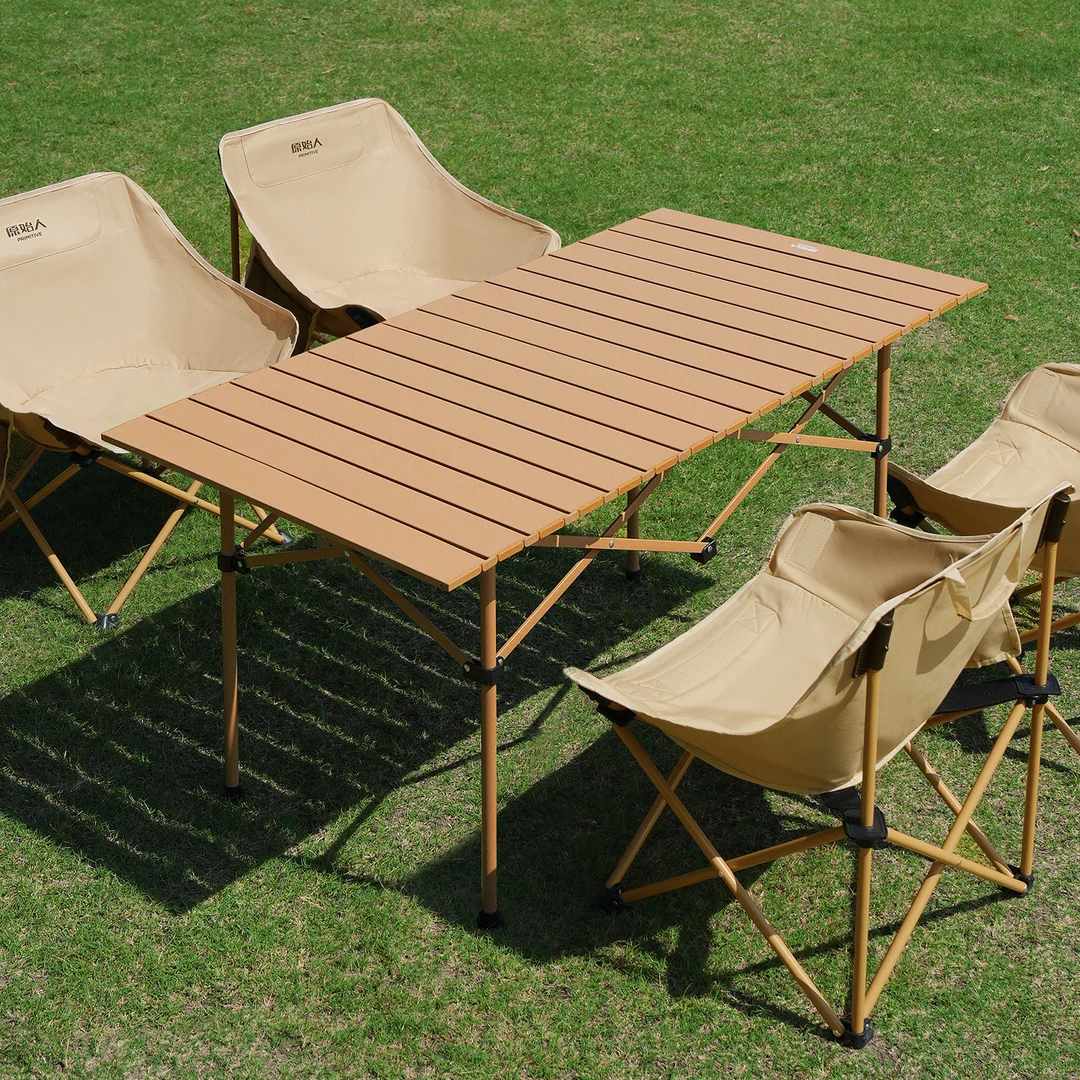 【原始人平川桌】露营桌椅户外折叠桌子蛋卷桌便携野餐用品装备全套