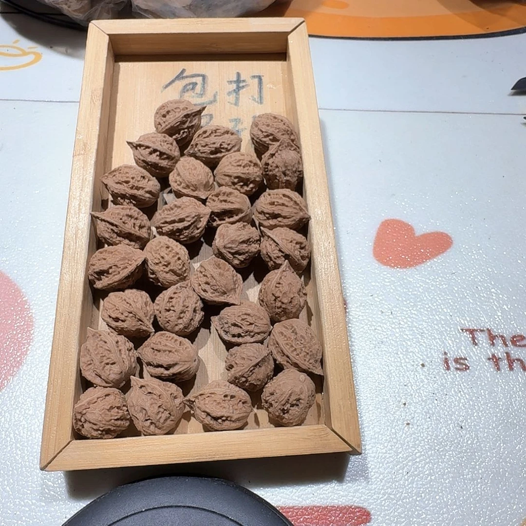 核桃手串/手链63号边19左右不打孔25个