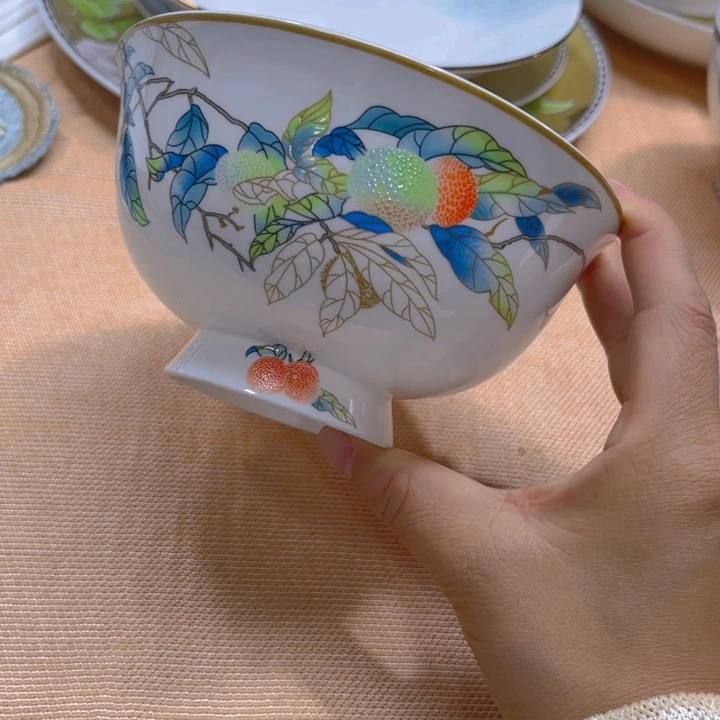 瓷片荔枝五寸碗六个