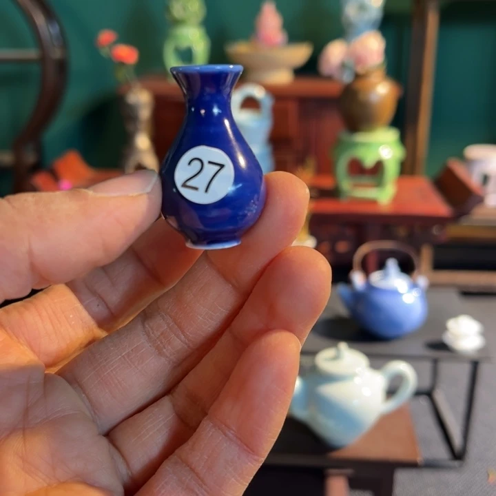 摆件微陶老王迷你花瓶