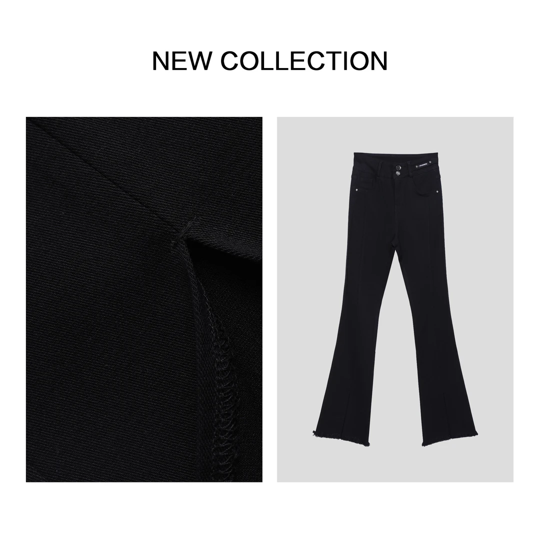 【婷婷专属】K1F36137B 秋季修身女士百搭长裤