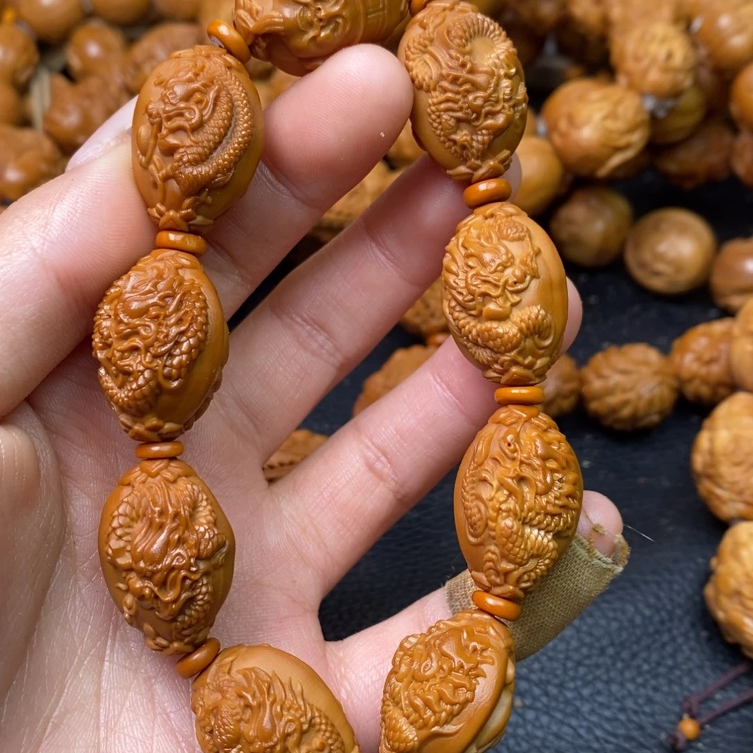 橄榄核吊坠橄榄核龙财神1.7