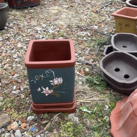 紫砂花盆紫砂花盆盆景盆栽