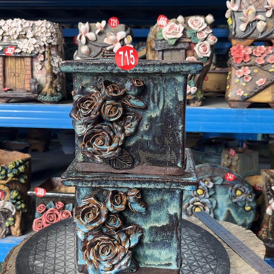 汤***师福利715 号陶然花器手工花盆