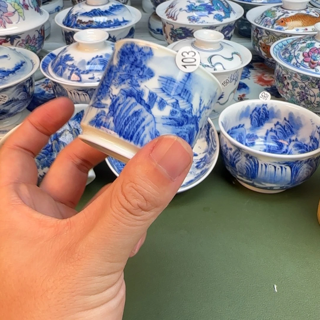 彦祖纯手工手绘茶具103