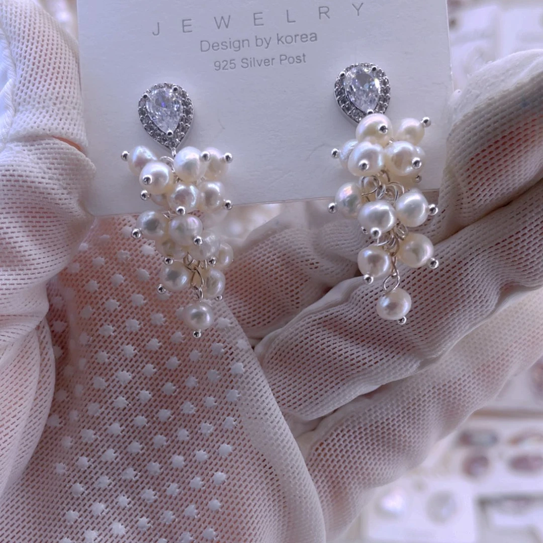 未镶嵌耳饰淡水珍珠