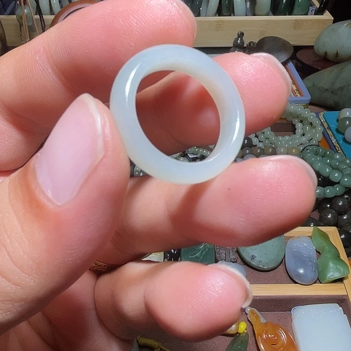 和田玉戒指未镶嵌崇**1