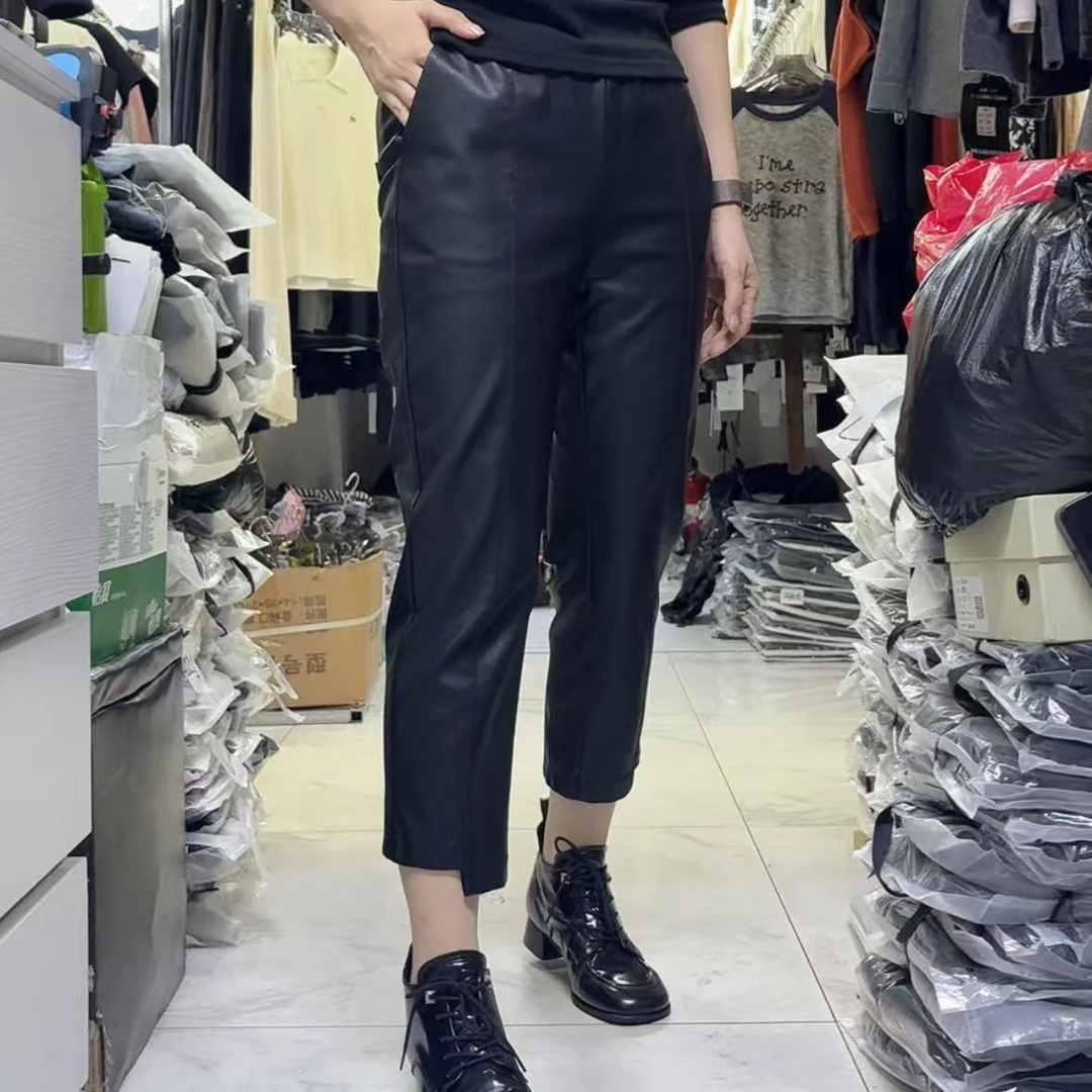 022款9分不等式皮裤（裤长83）卡码拍大