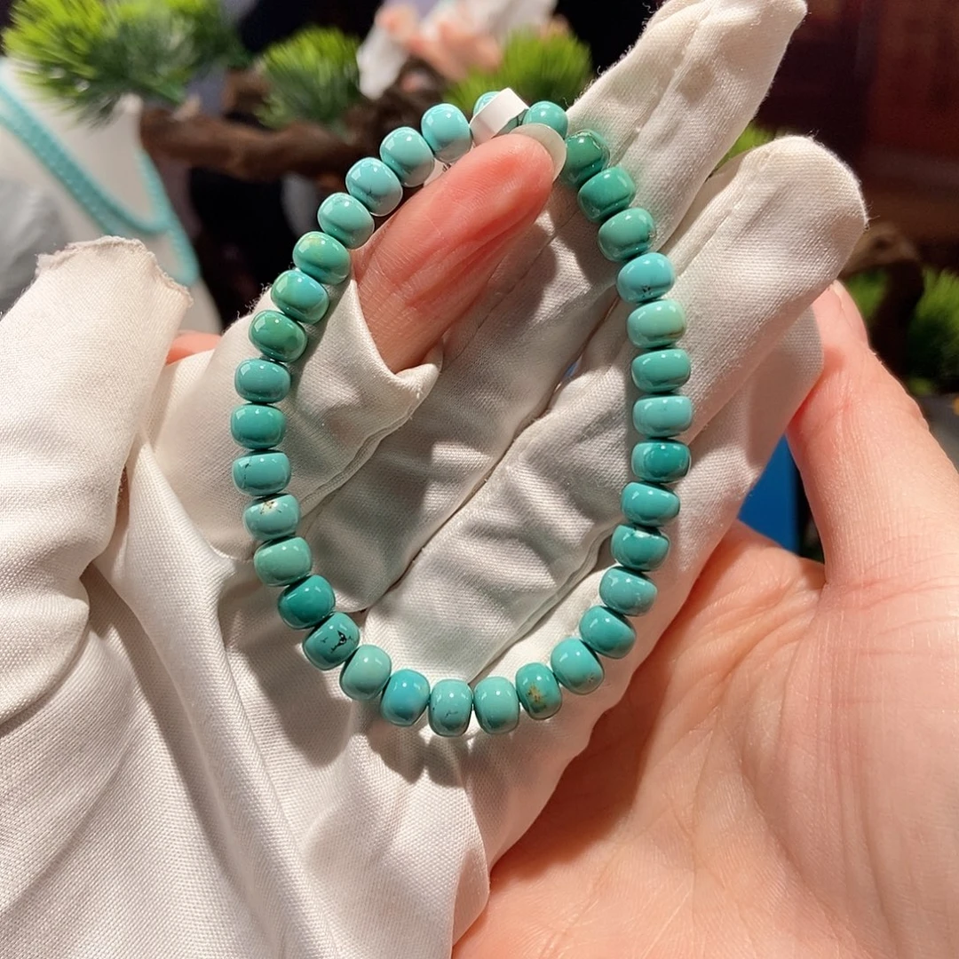 绿松石未镶嵌绿松石老型单圈6+