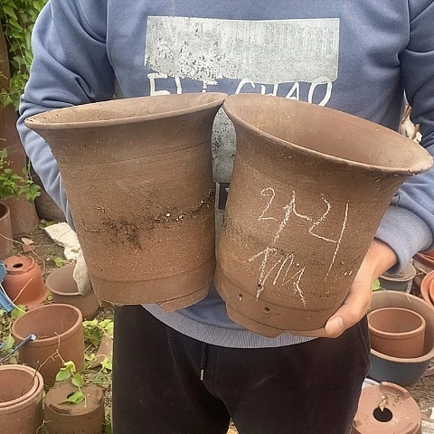 中国宜兴紫砂花盆，