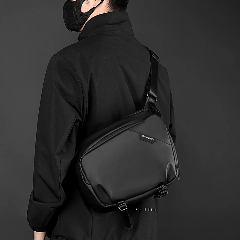 高品质男生休闲斜挎包男士单肩背包胸前包邮差包骑行包通勤电脑包