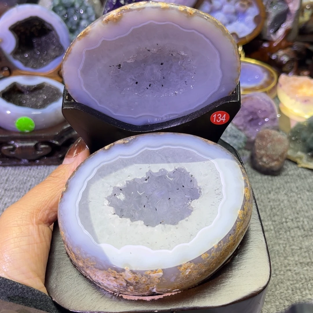 未镶嵌紫晶摆件水晶