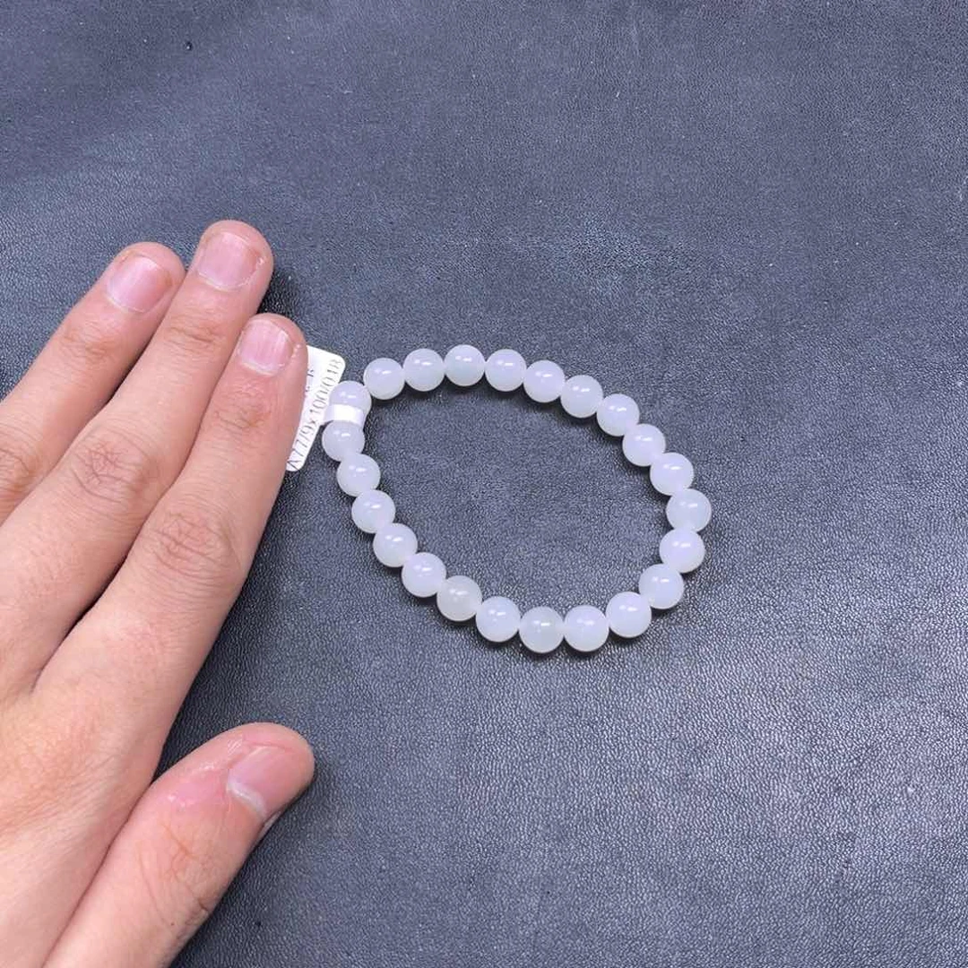 和田玉手链未镶嵌多样性拍一发一野牛沟羊脂玉手串卡8