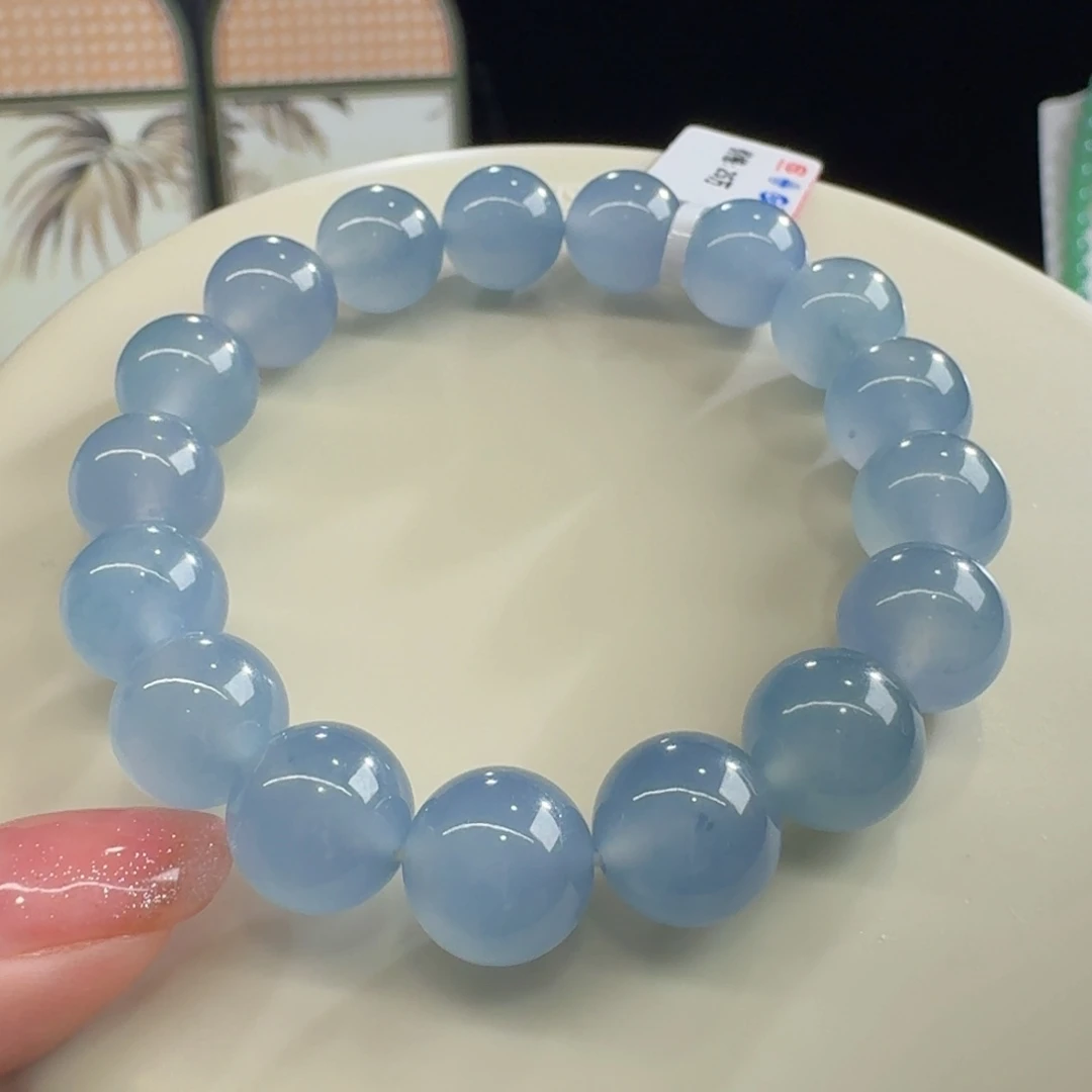 未镶嵌手链翡翠梦幻冰蓝单圈卡11.5mm