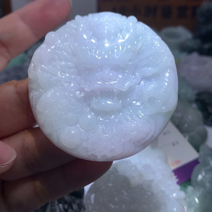 翡翠未镶嵌颈饰保真天然A货翡翠