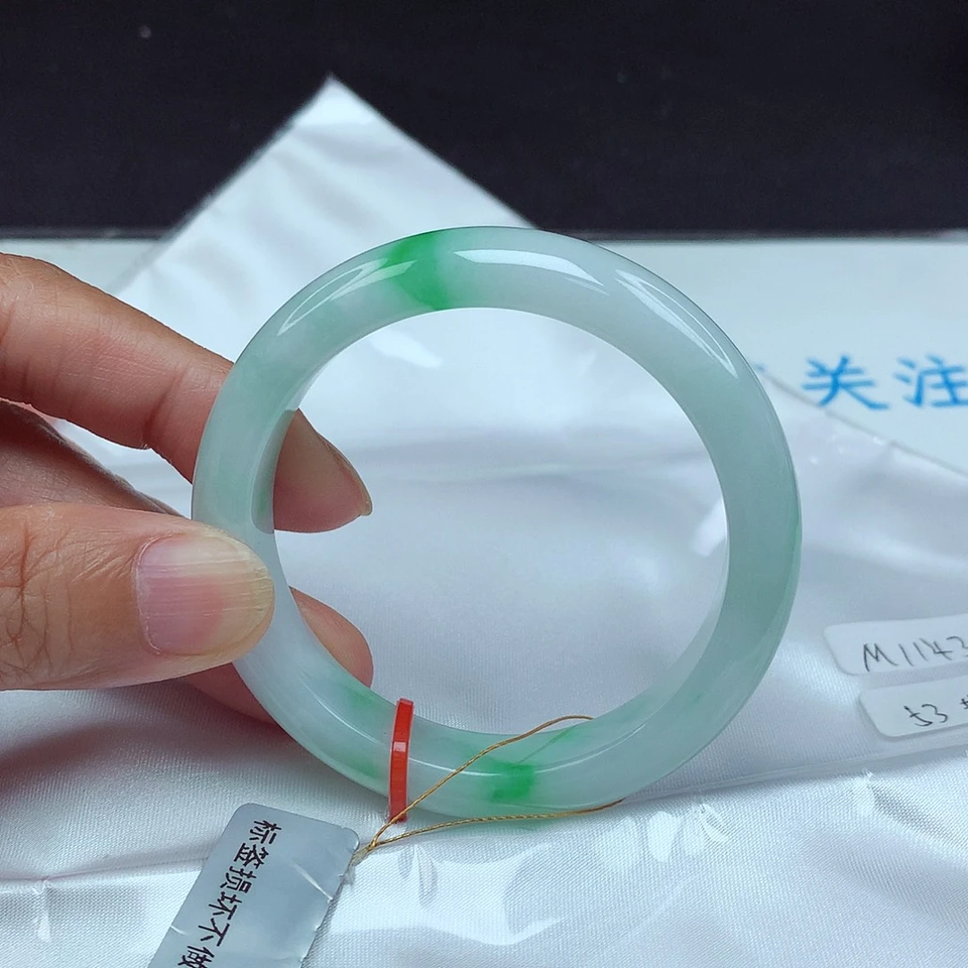 翡翠未镶嵌手镯53圈4321