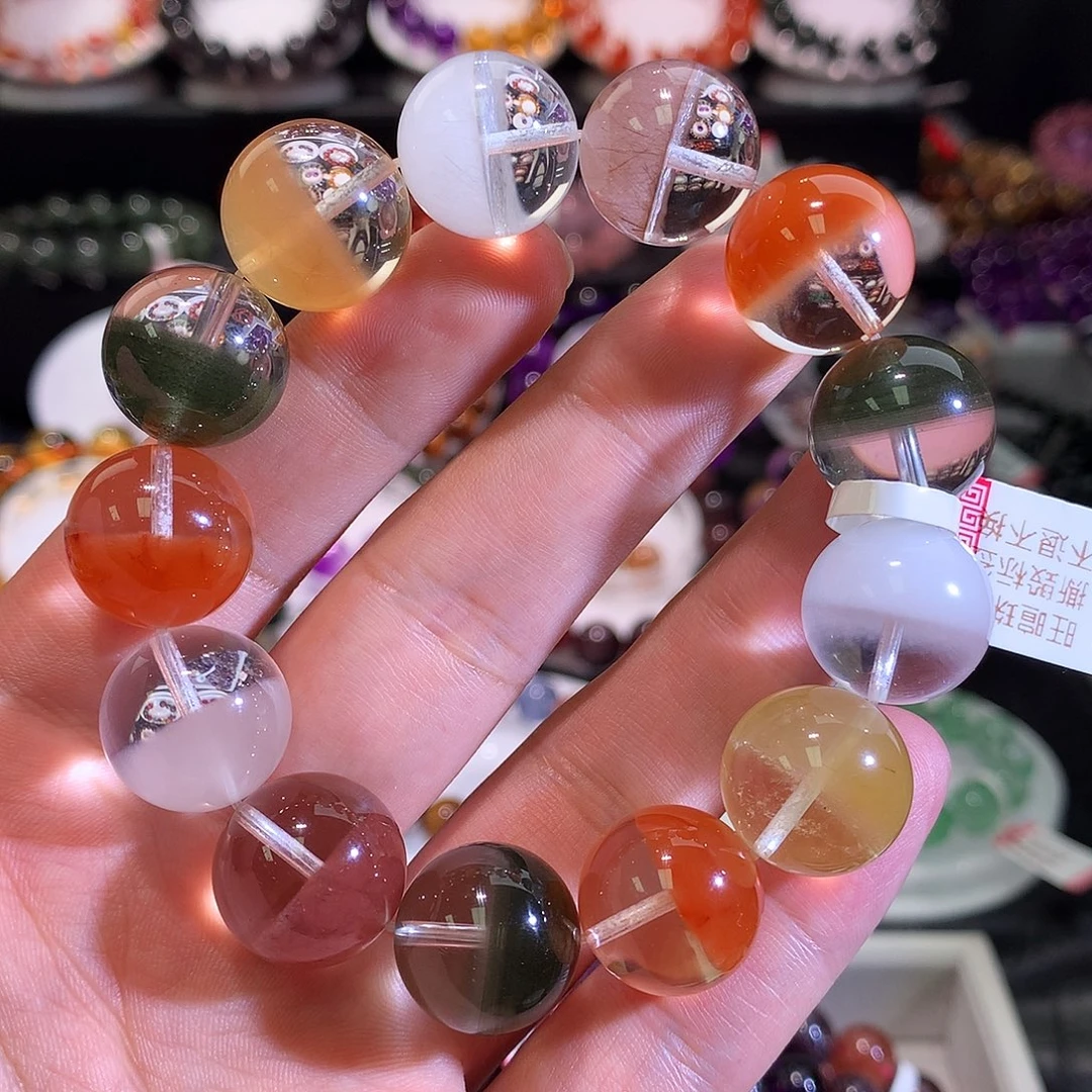 手链水晶未镶嵌四季兔毛聚宝盆16+