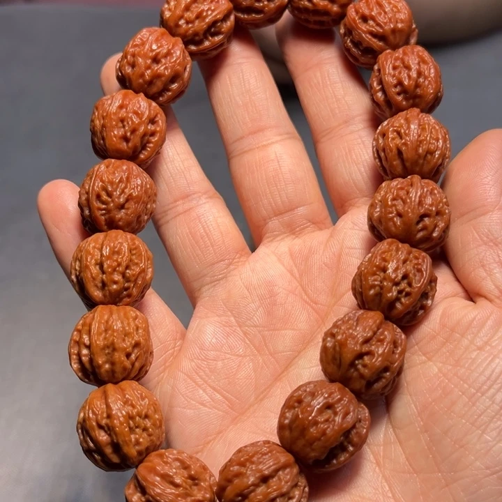 文玩核桃把件八棱8374