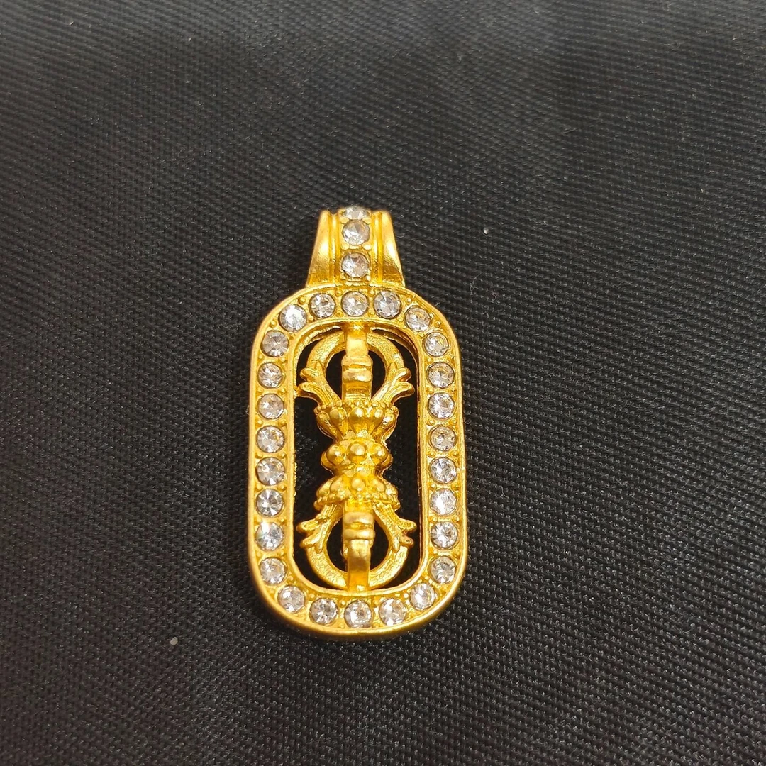 吊坠 H2404经典黄色金刚杵吊坠