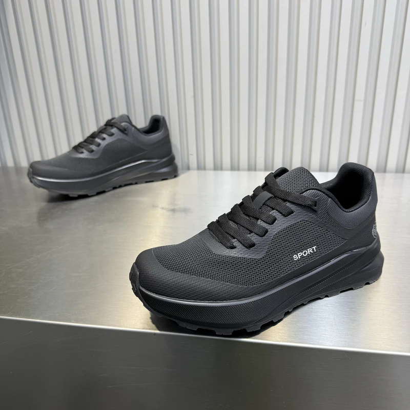 男鞋2025春夏新款轻奢休闲运动鞋软底轻便舒适透气网面户外休闲鞋