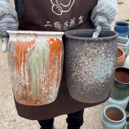 红陶口20高25瑕疵