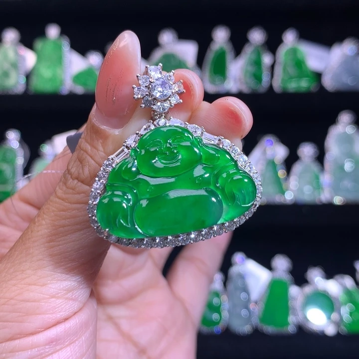 【闪购商品】颈饰银S925镶嵌翡翠