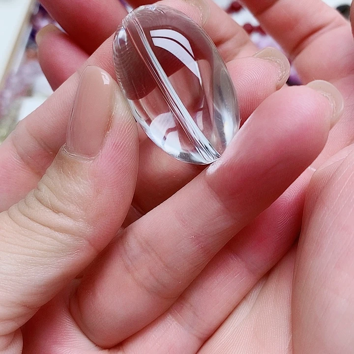 菜***白水晶耳饰未镶嵌水晶1