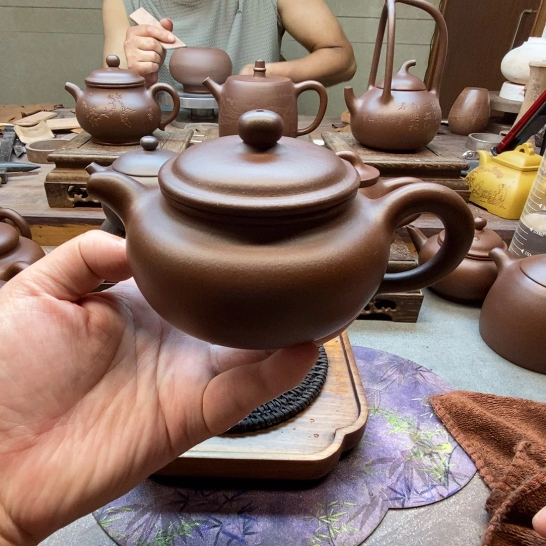 茶壶紫砂仿古壶（原矿底槽清180尺寸）