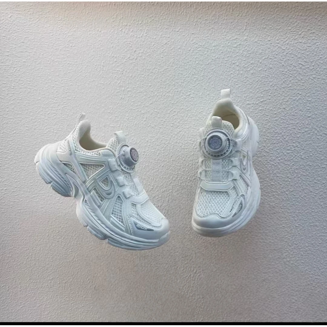 【新潮老爹38-41】25125男女童夏季透气轻便旋纽扣户外 运动老爹鞋