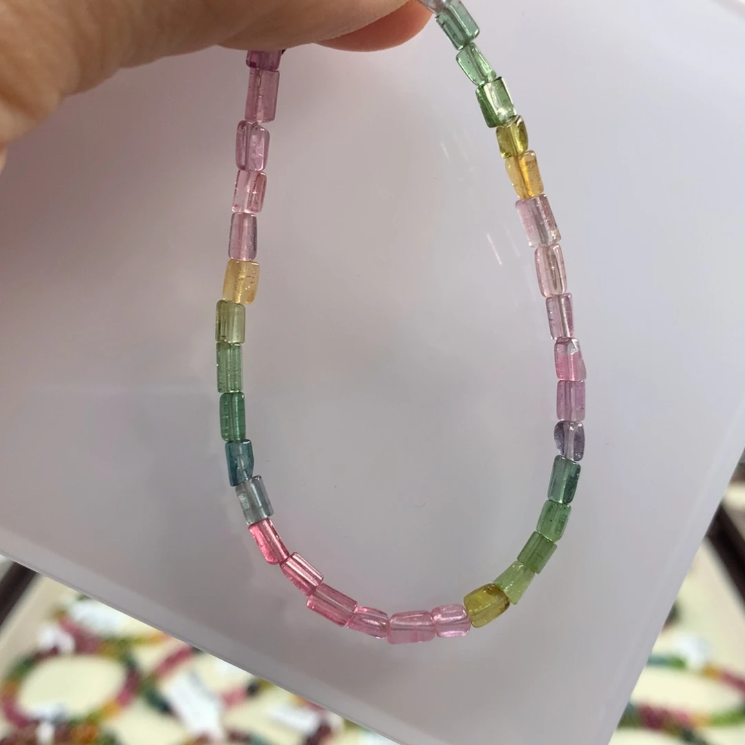 碧玺未镶嵌手链手链