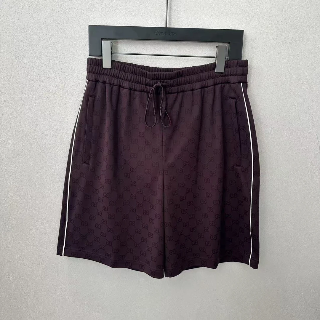 GUCCI/古驰  安可拉红双G提花休闲短裤 2522010