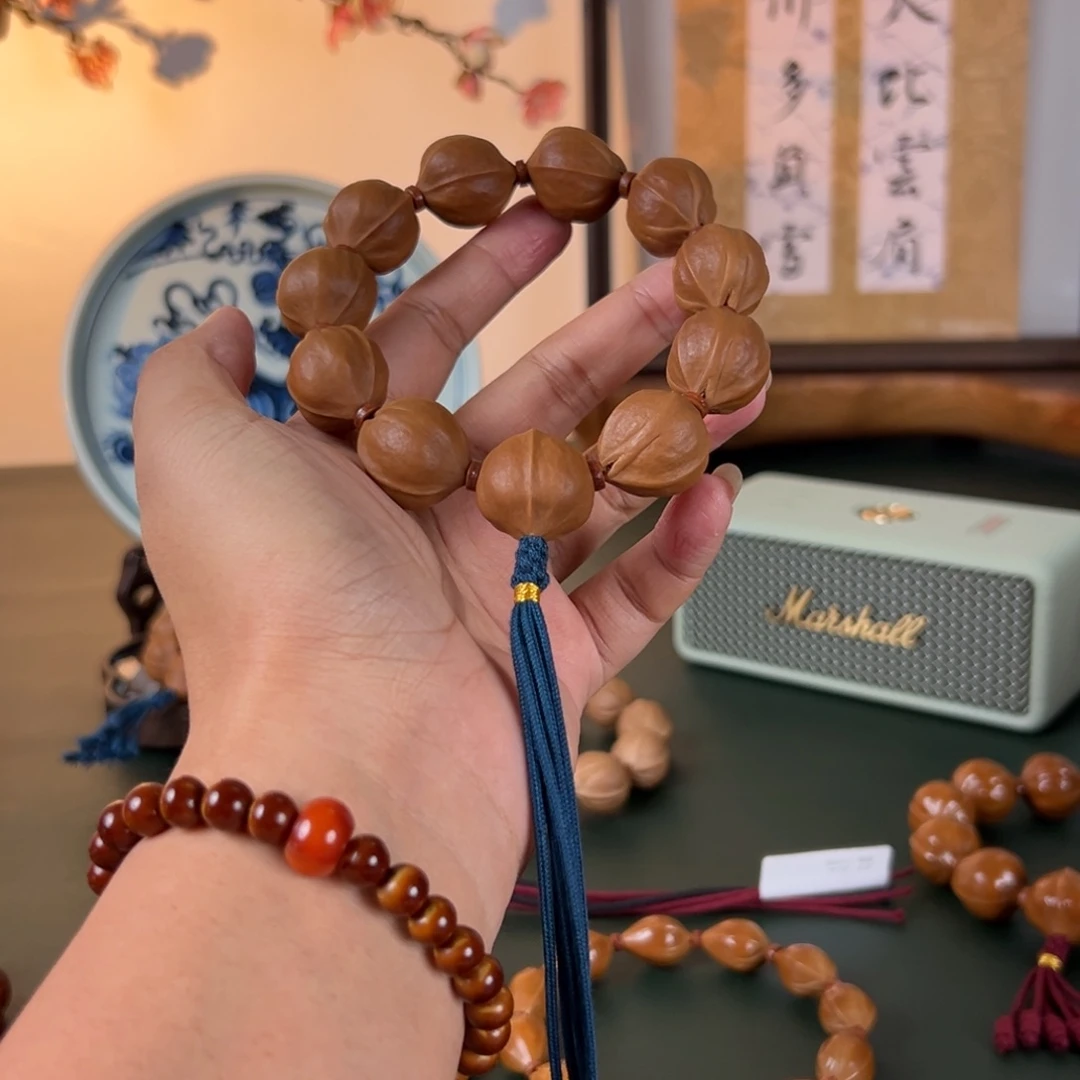 韩***印手串橄榄核20×24鲨鱼背