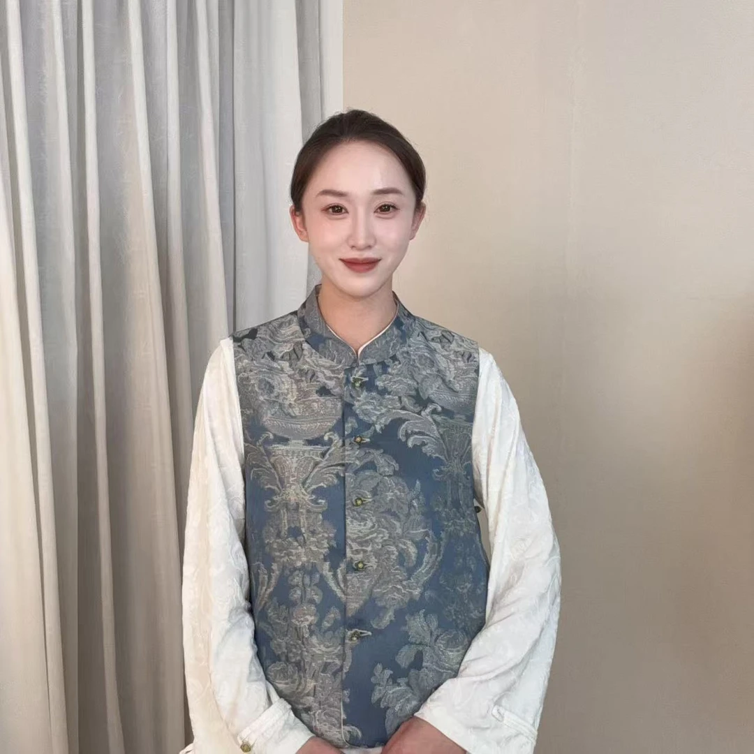 【青花】2025秋季新款新中式国风马甲BHJ-28
