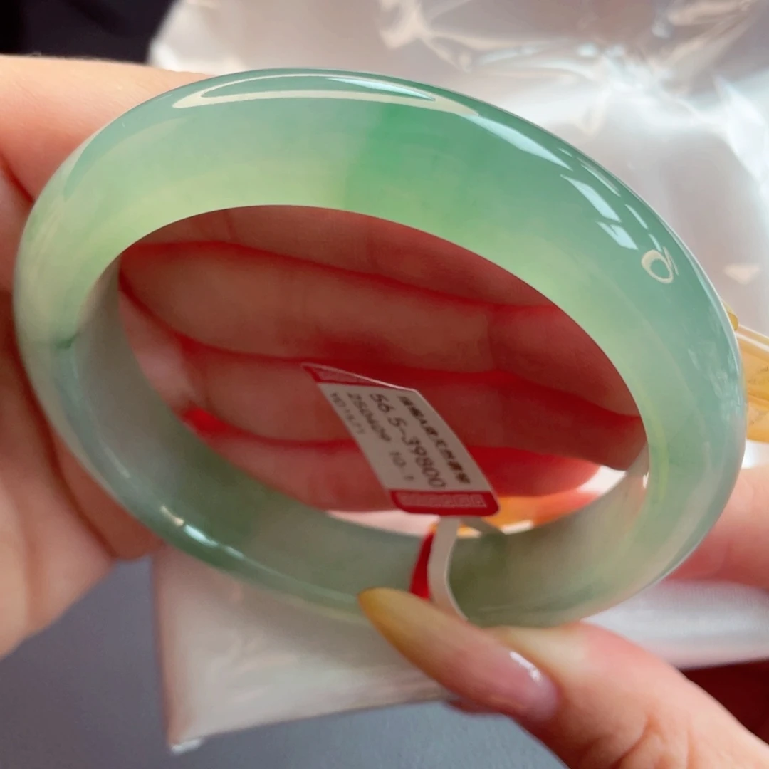 翡翠手镯未镶嵌5657圈9901