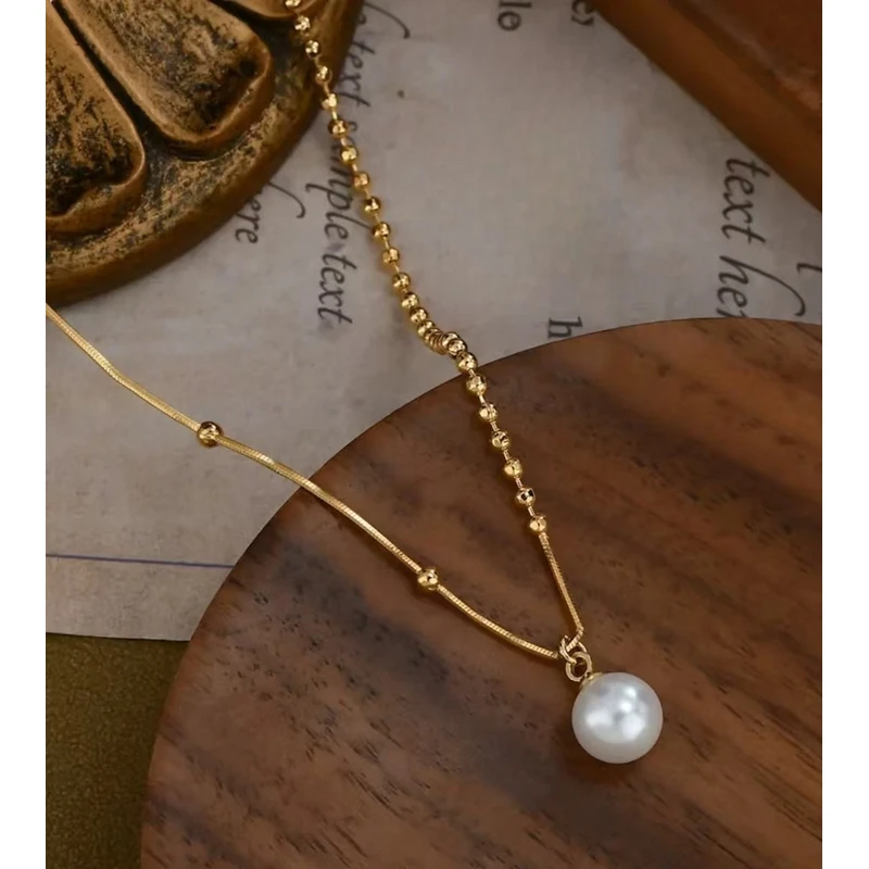 钛钢项链 6033轻奢单株项链