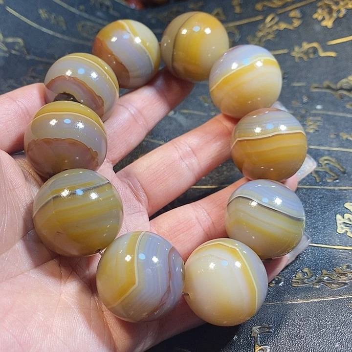 玛瑙/玉髓手链未镶嵌期*