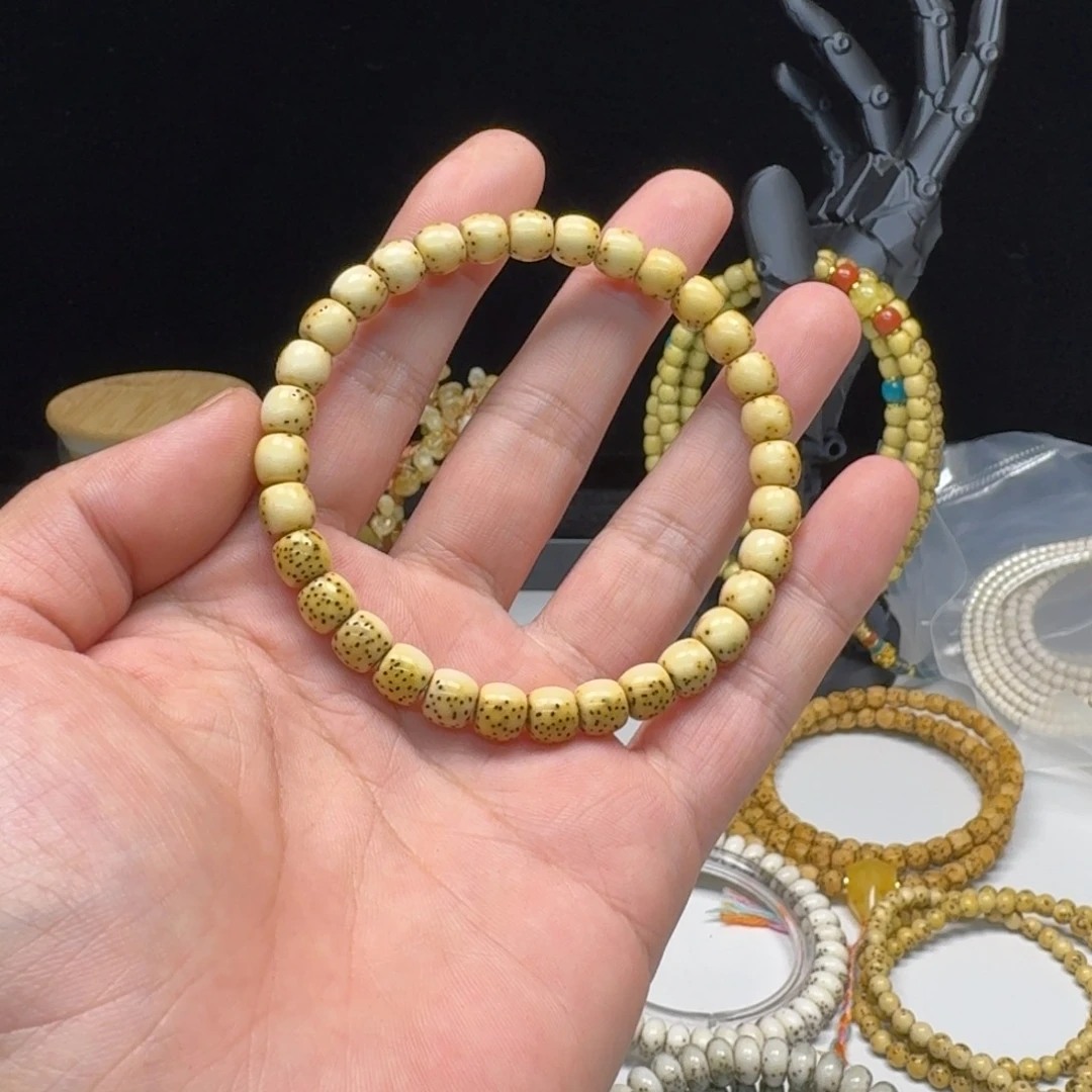 星月菩提手串X****.桶珠河豚单圈