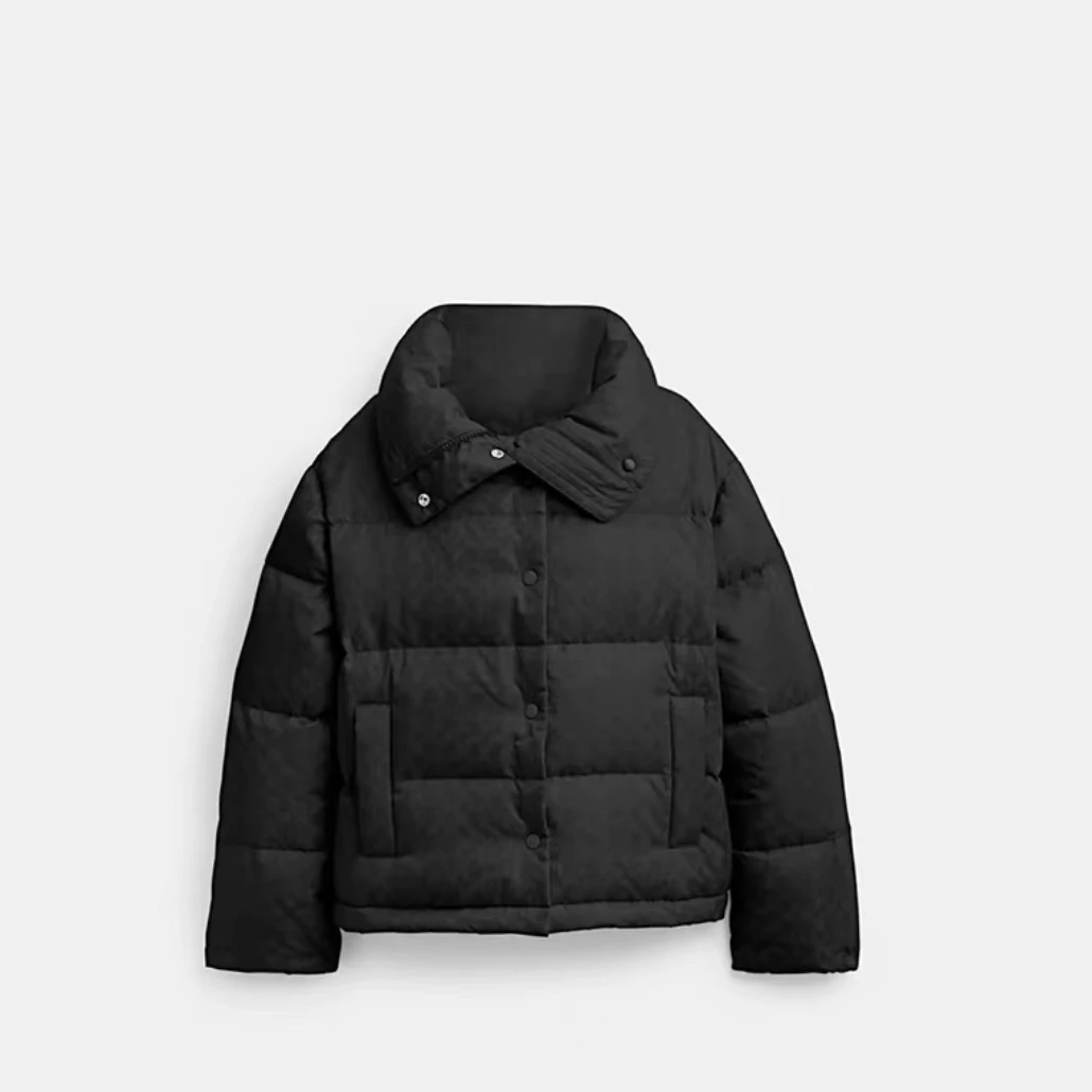 COACH/蔻驰女士羽绒服休闲时尚百搭秋冬季经典保暖