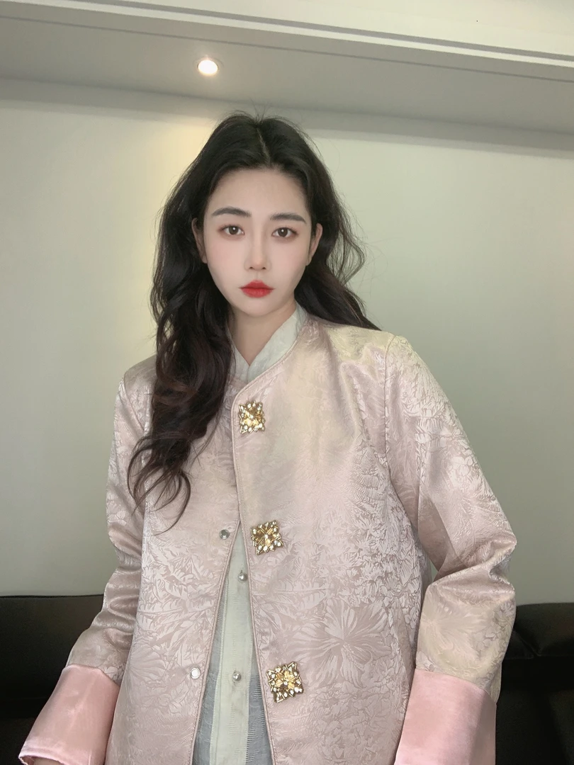 九月   花钻外套  新款新中式国风长袖重工外套中国风外套女